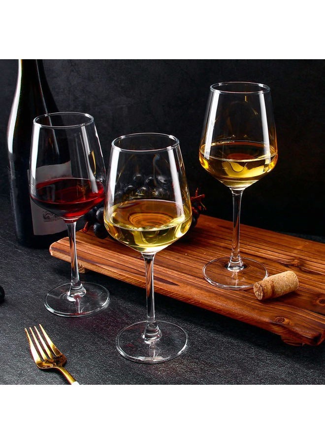 SHYRC Wine Glasses Set of 6, 12oz Clear Red/White Wine Glasses, Long Stem Glasses for Party, Wedding and Home - Image 4